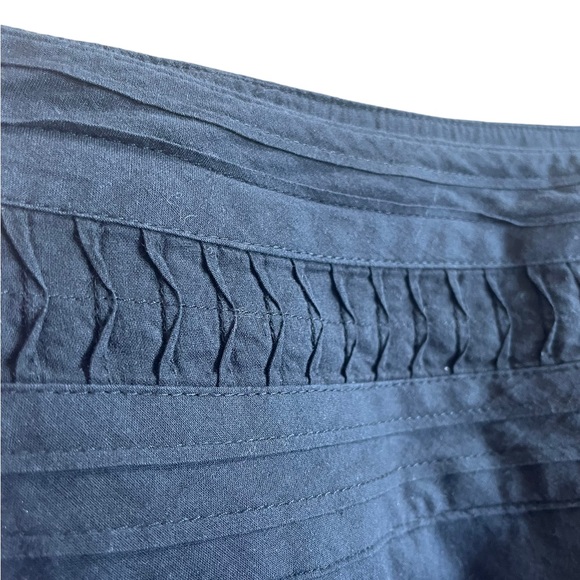 Peter Nygard black & white embroidered Aline cotton modesty skirt size 6 petite - Picture 5 of 12